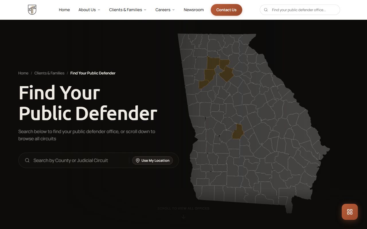Habersham County criminal court records Georgia Public Defender Council listing