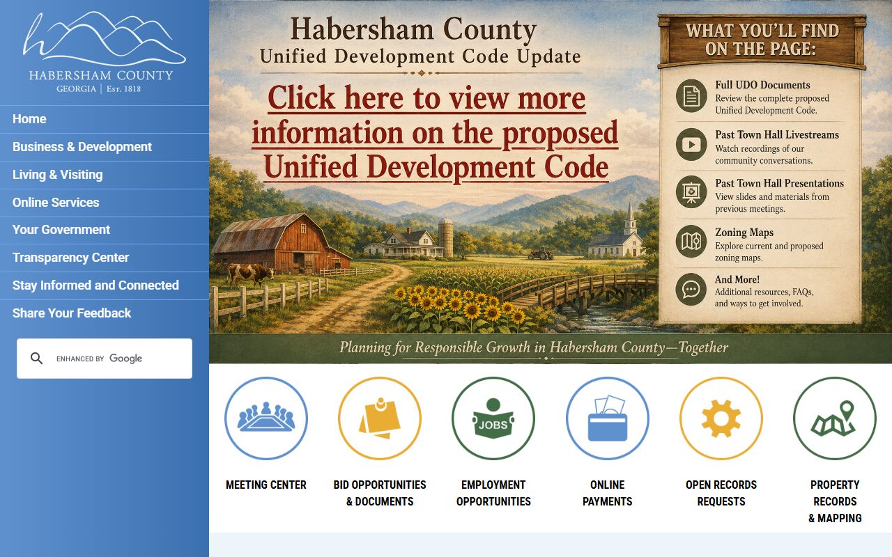 Habersham County court records county homepage